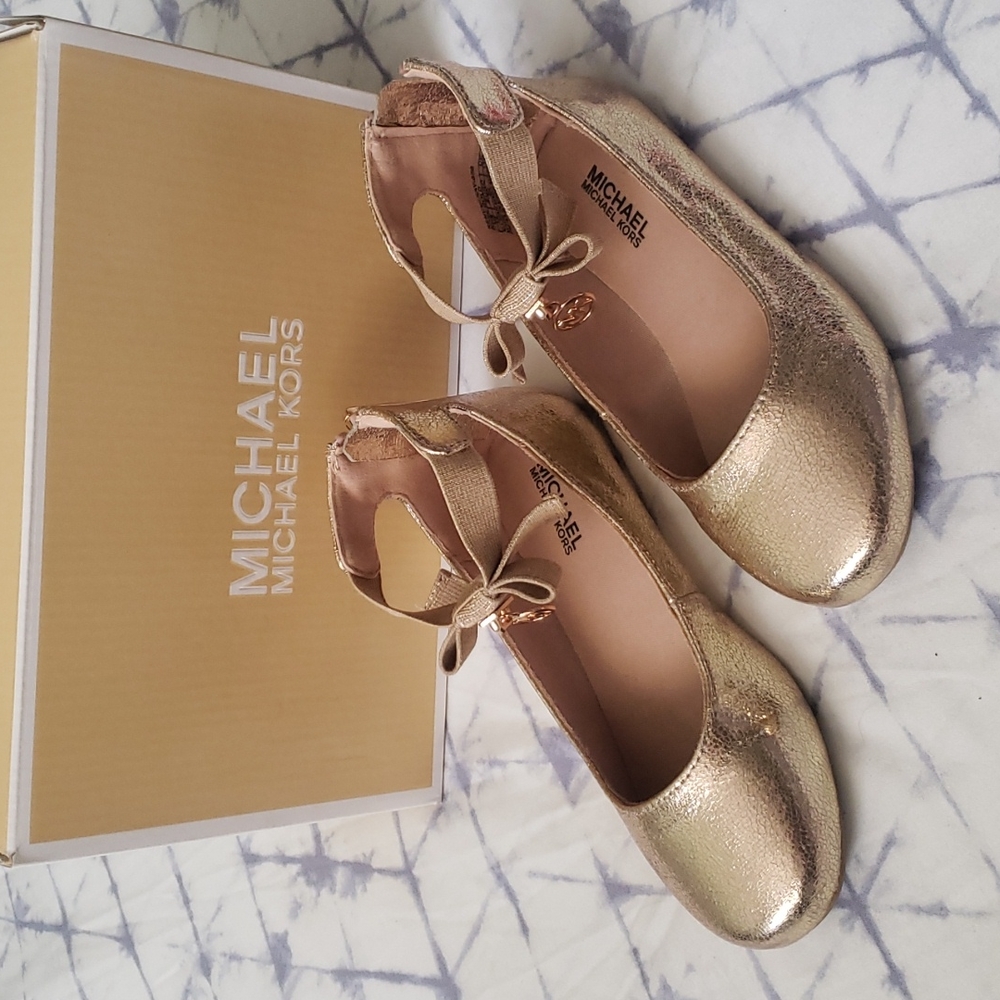 Michael Kors Girls Kenyah Kay-888 Gold Size 12